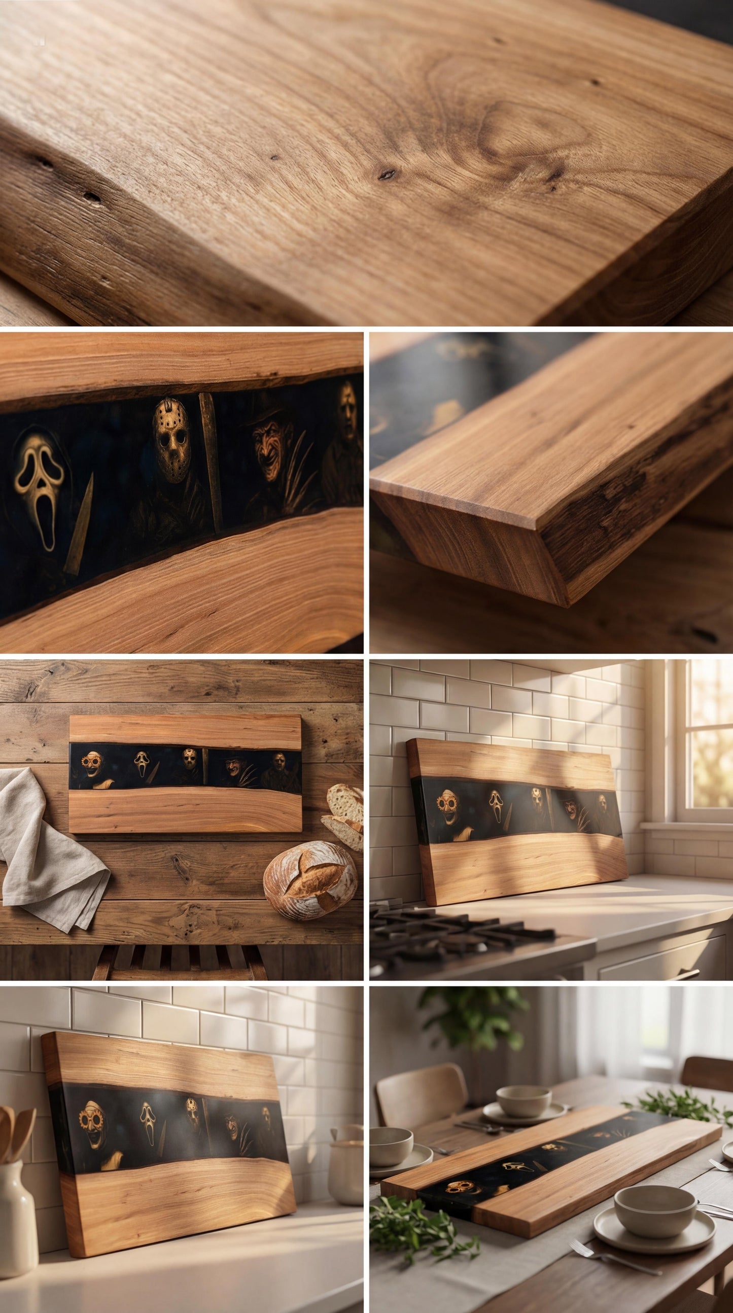 Custom Art Charcuterie Board