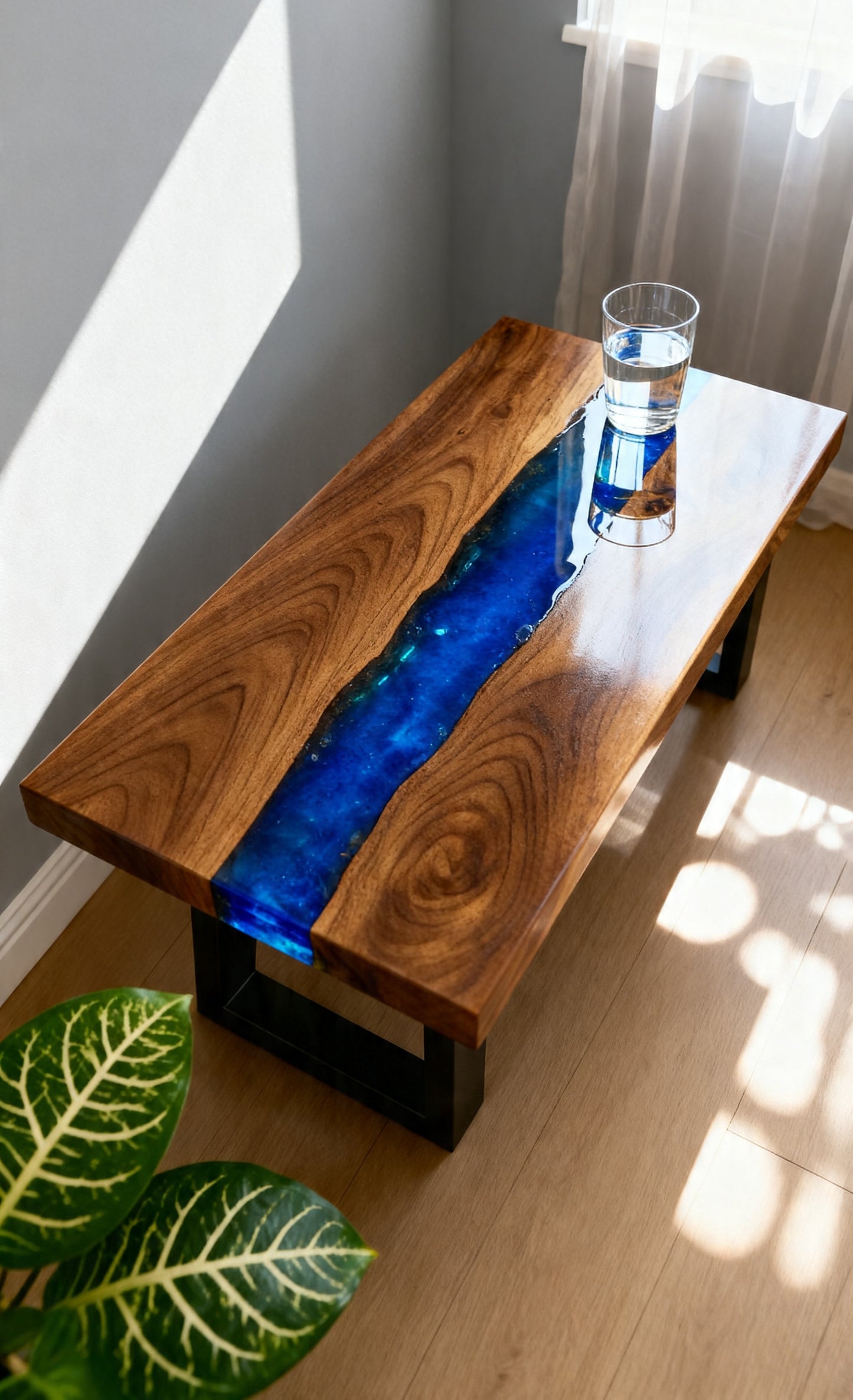 Custom Live Edge Wood Bench