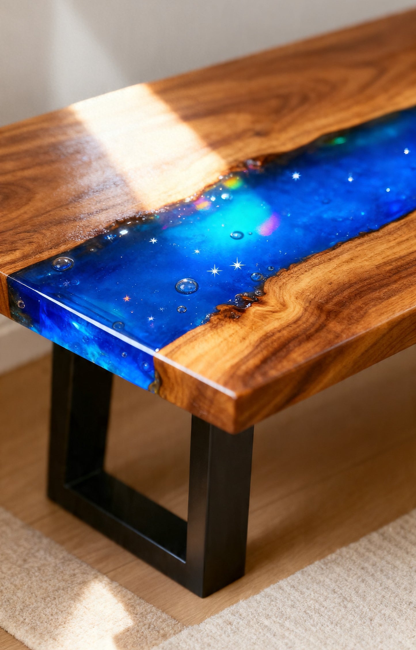 Custom Live Edge Wood Bench