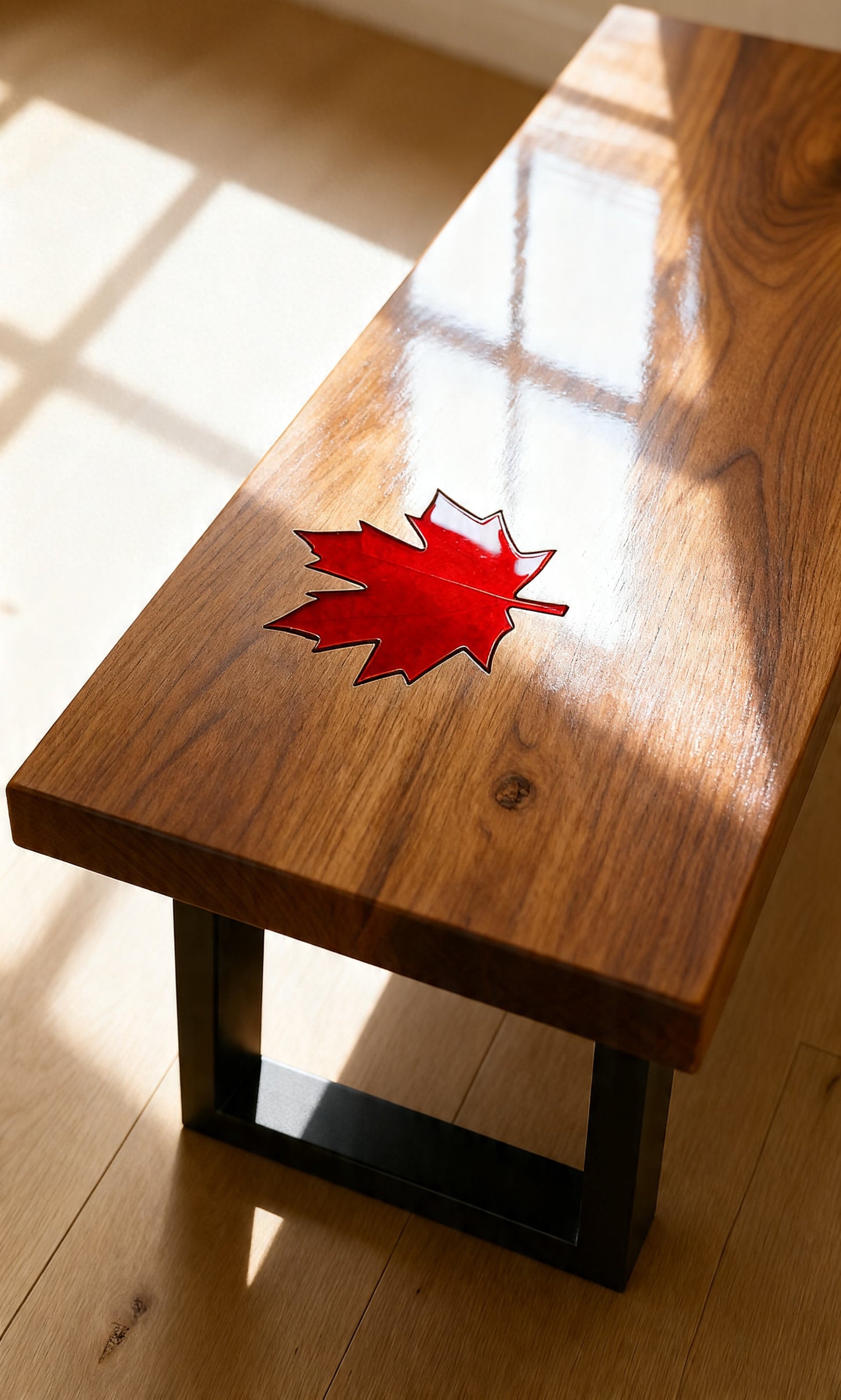 Custom Live Edge Wood Bench