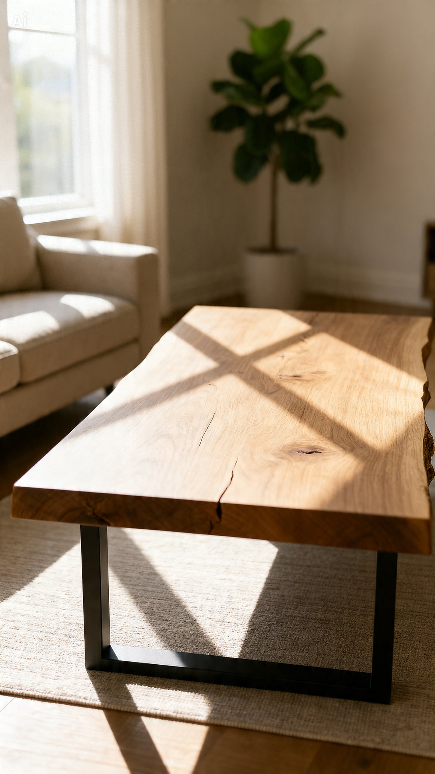 Custom Live Edge Coffee Table