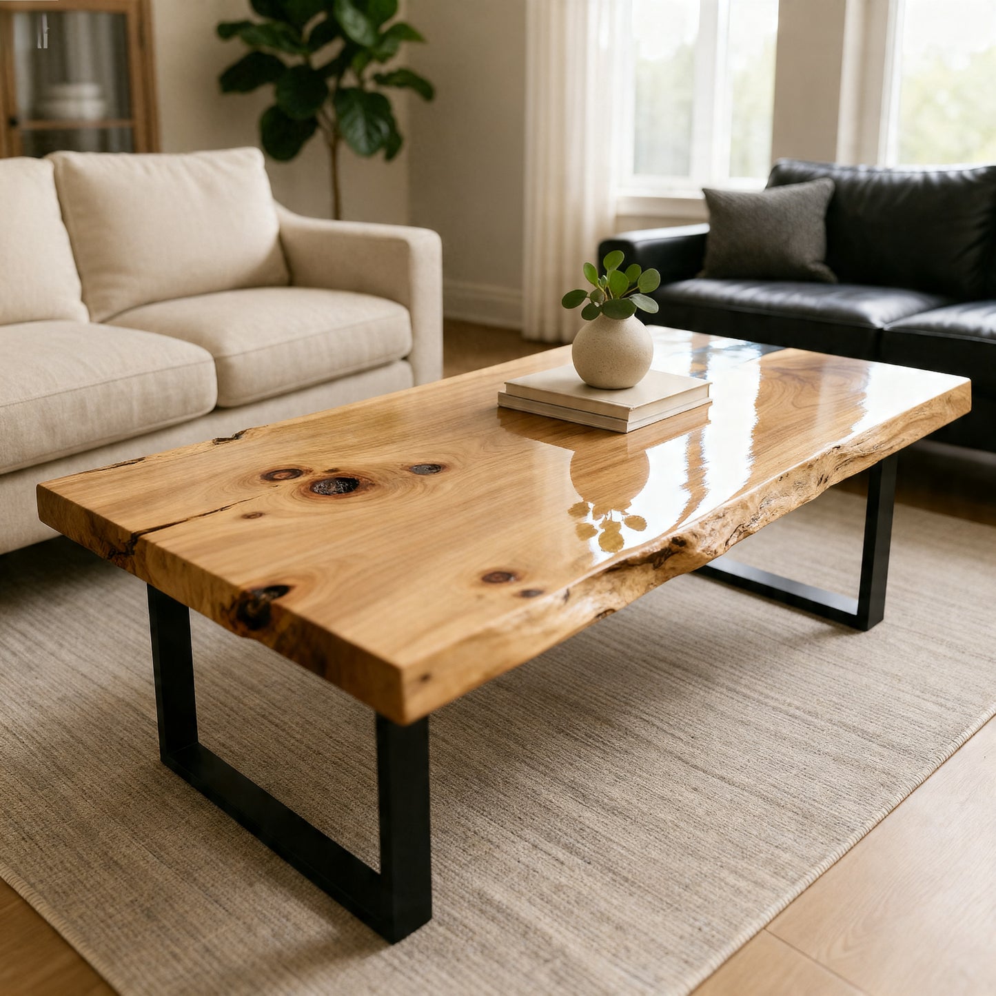Custom Live Edge Coffee Table