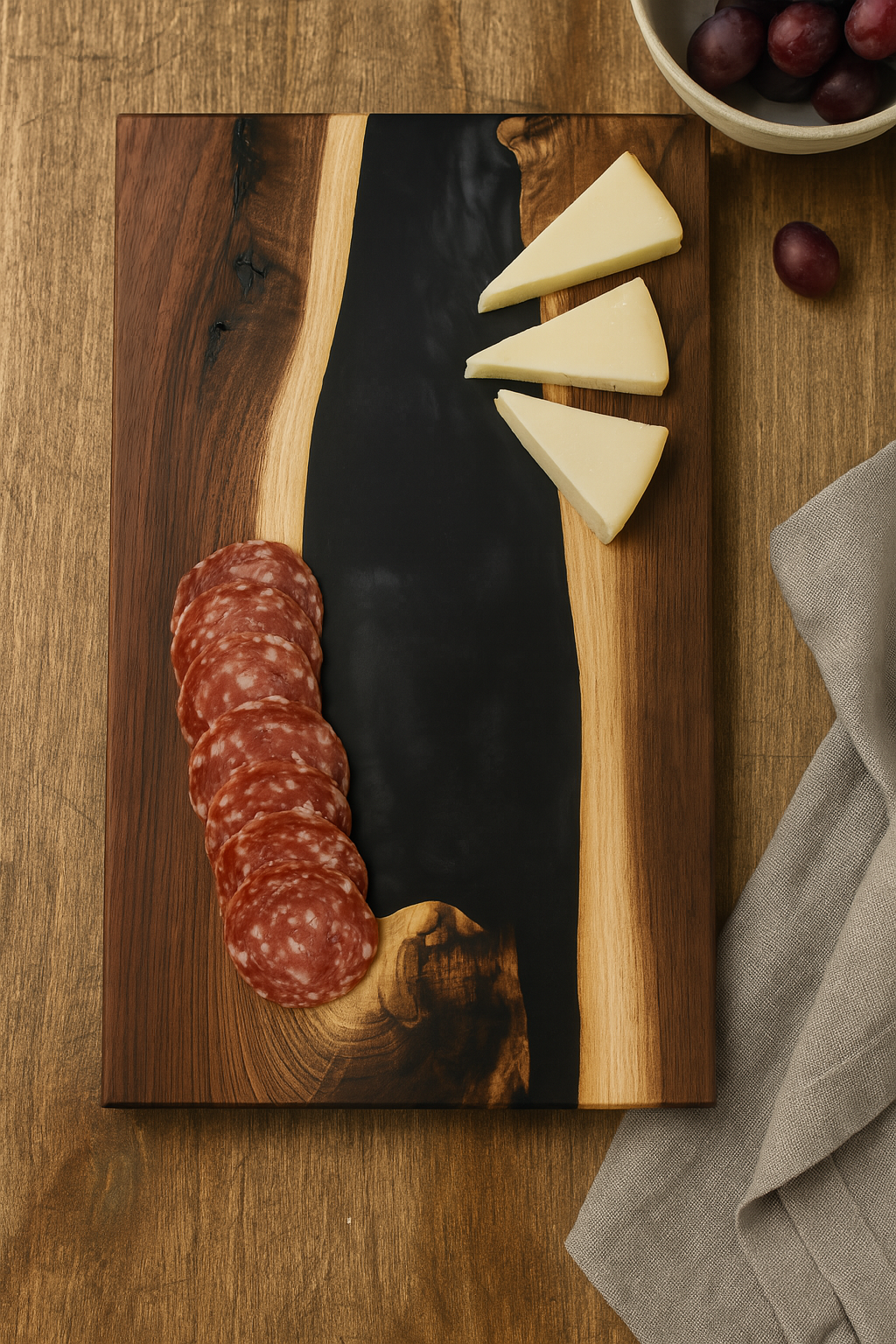 Custom Live Edge Charcuterie Board