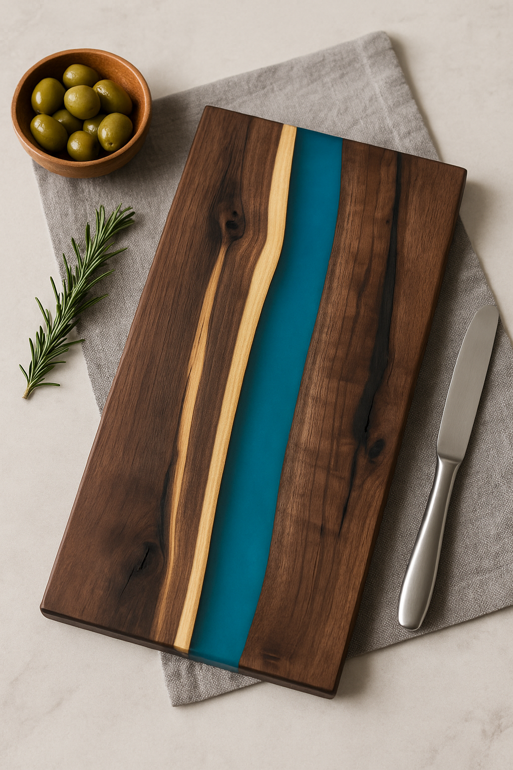 Custom Live Edge Charcuterie Board