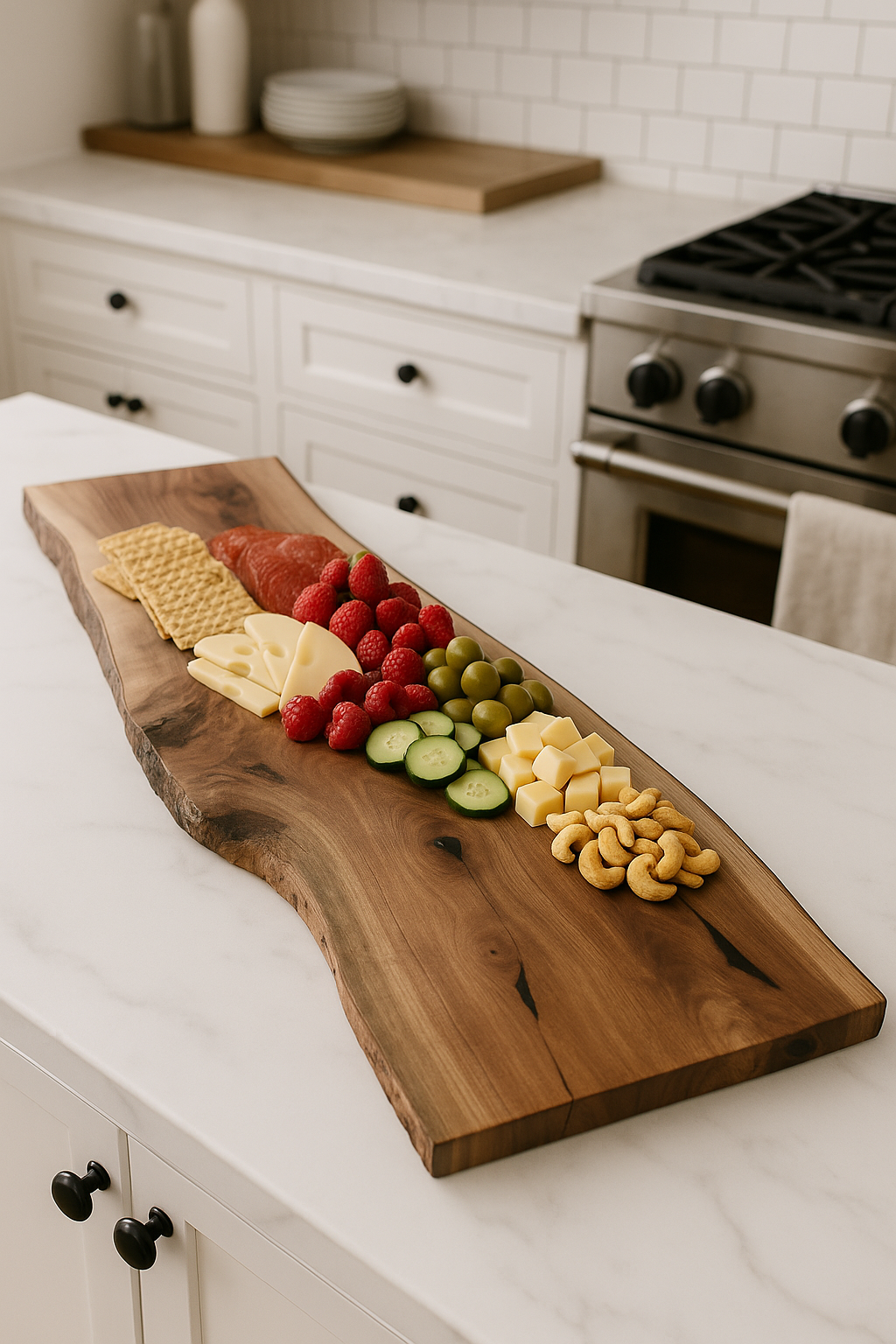 Custom Live Edge Charcuterie Board