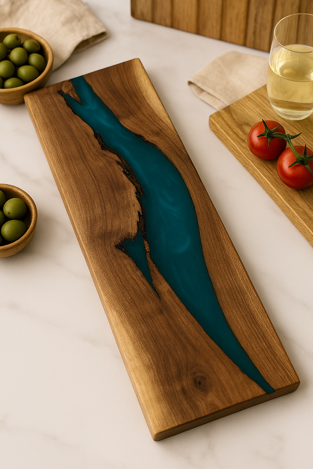 Custom Live Edge Charcuterie Board