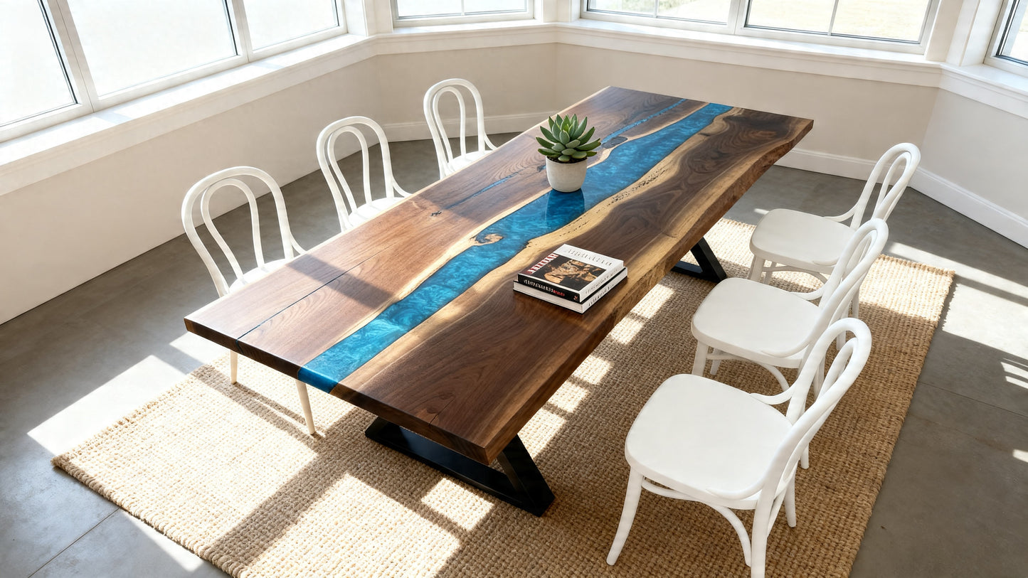 Custom Live Edge Dining Table