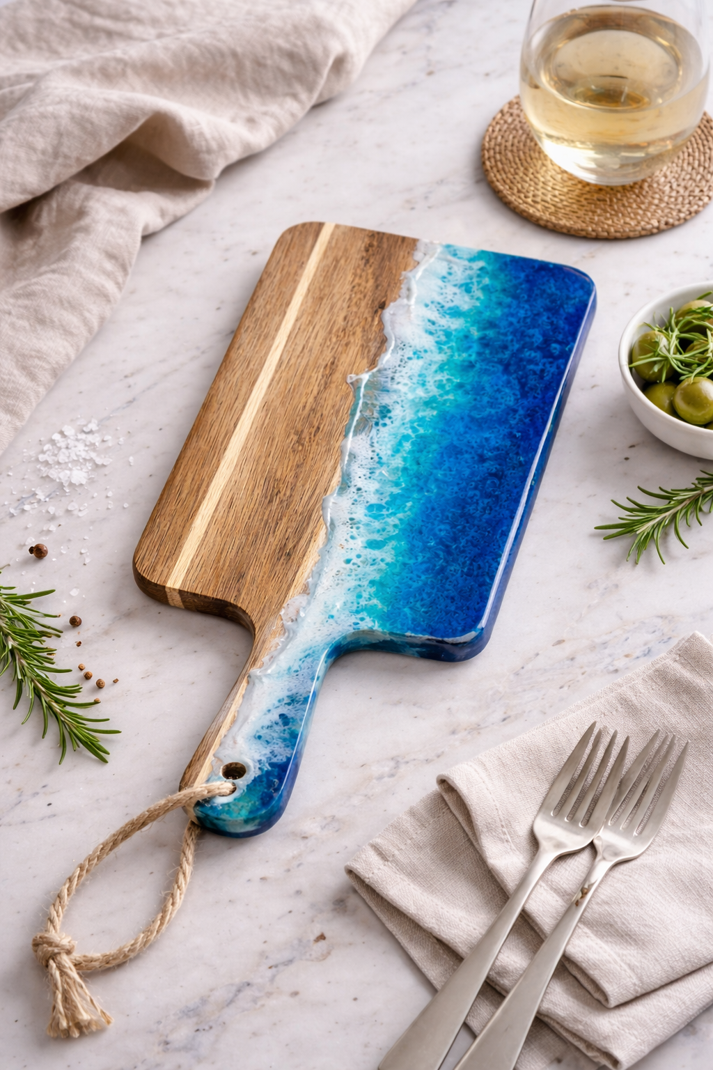 DIY Ocean Epoxy Snack Board Kit
