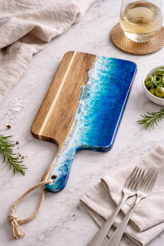 DIY Ocean Epoxy Snack Board Kit
